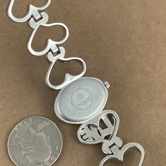Lucky Brand Watch Silvertone Hearts and Love